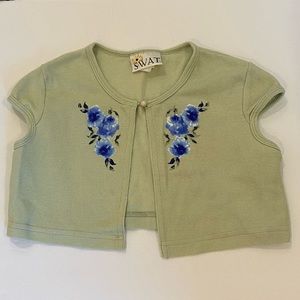 4/$20 Swat crop sweater bolero shrug size 10 xox